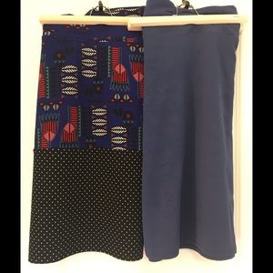 Lularoe Cassie skirts floral polka dot feather